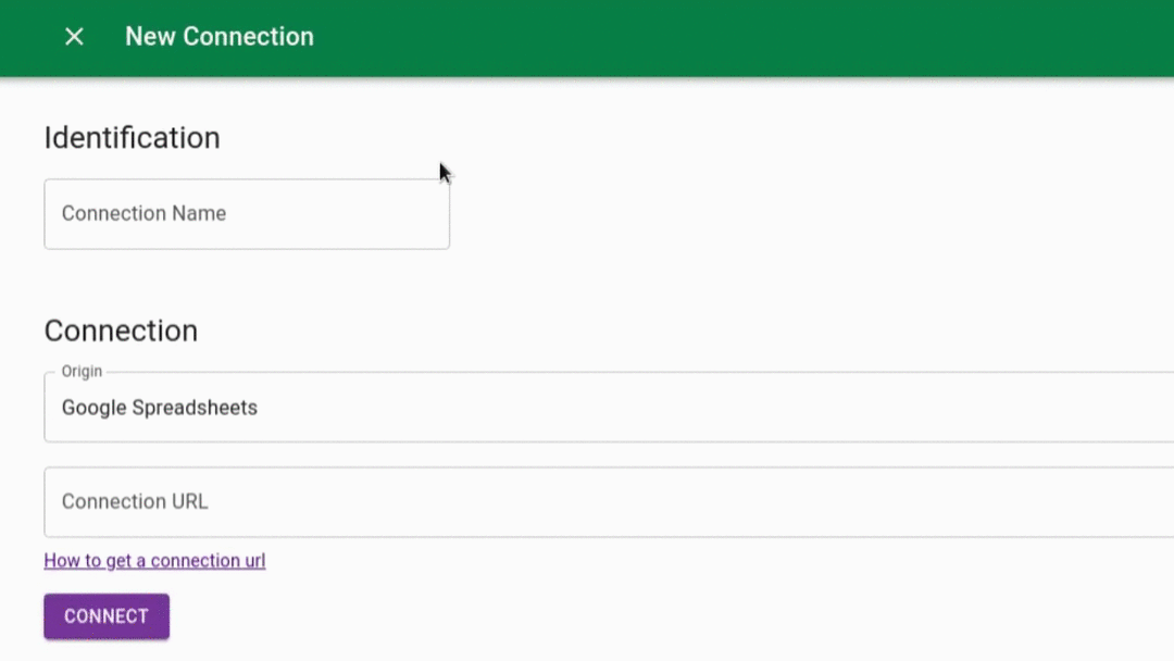 Connection Form